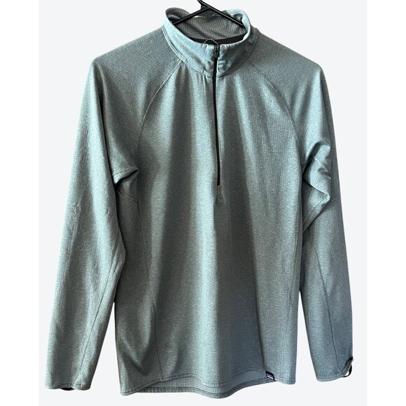 Patagonia Tops - Patagonia Women's Small Midweight 1/4 Zip Capilene Baselayer Top Light Gray